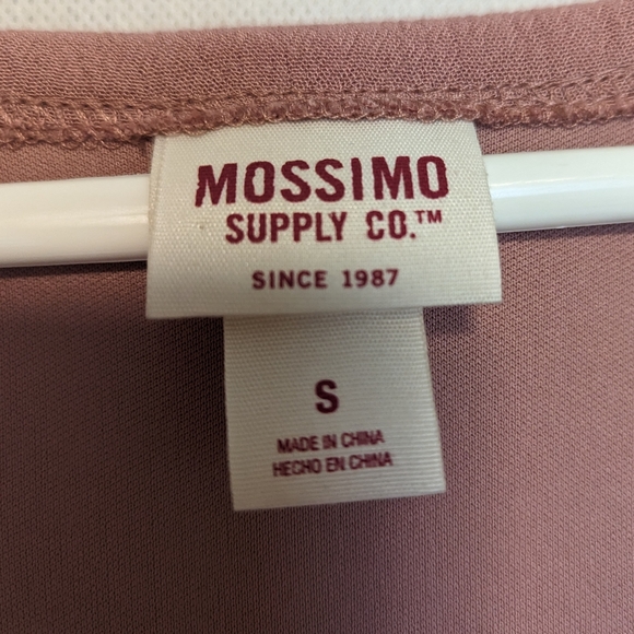 Mossimo Pink Faux Wrap Ruffled Vneck Dress - Size Small - Picture 7 of 12